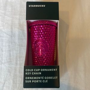 NWT Starbucks cold cup ornament key chain